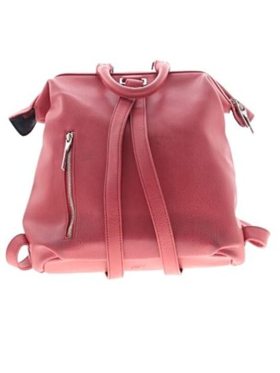 Matt & Nat Vignelli Vegan Leather Backpack Red Dwell Carry On Purse Minimal Chic main image 7